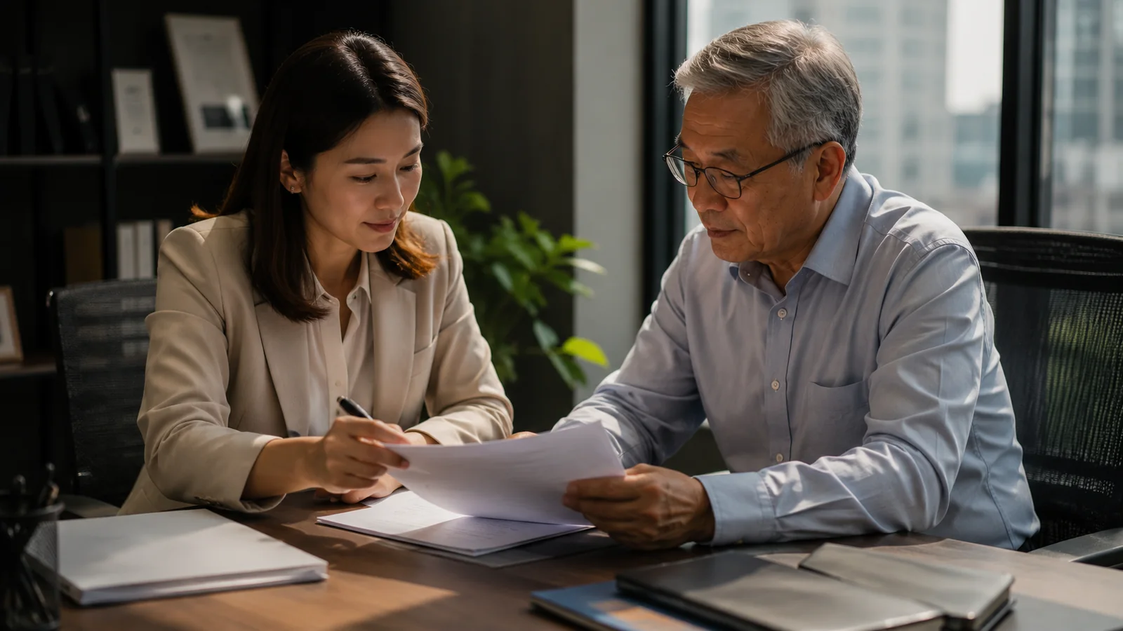 Employee discussing re-employment arrangements with an employer