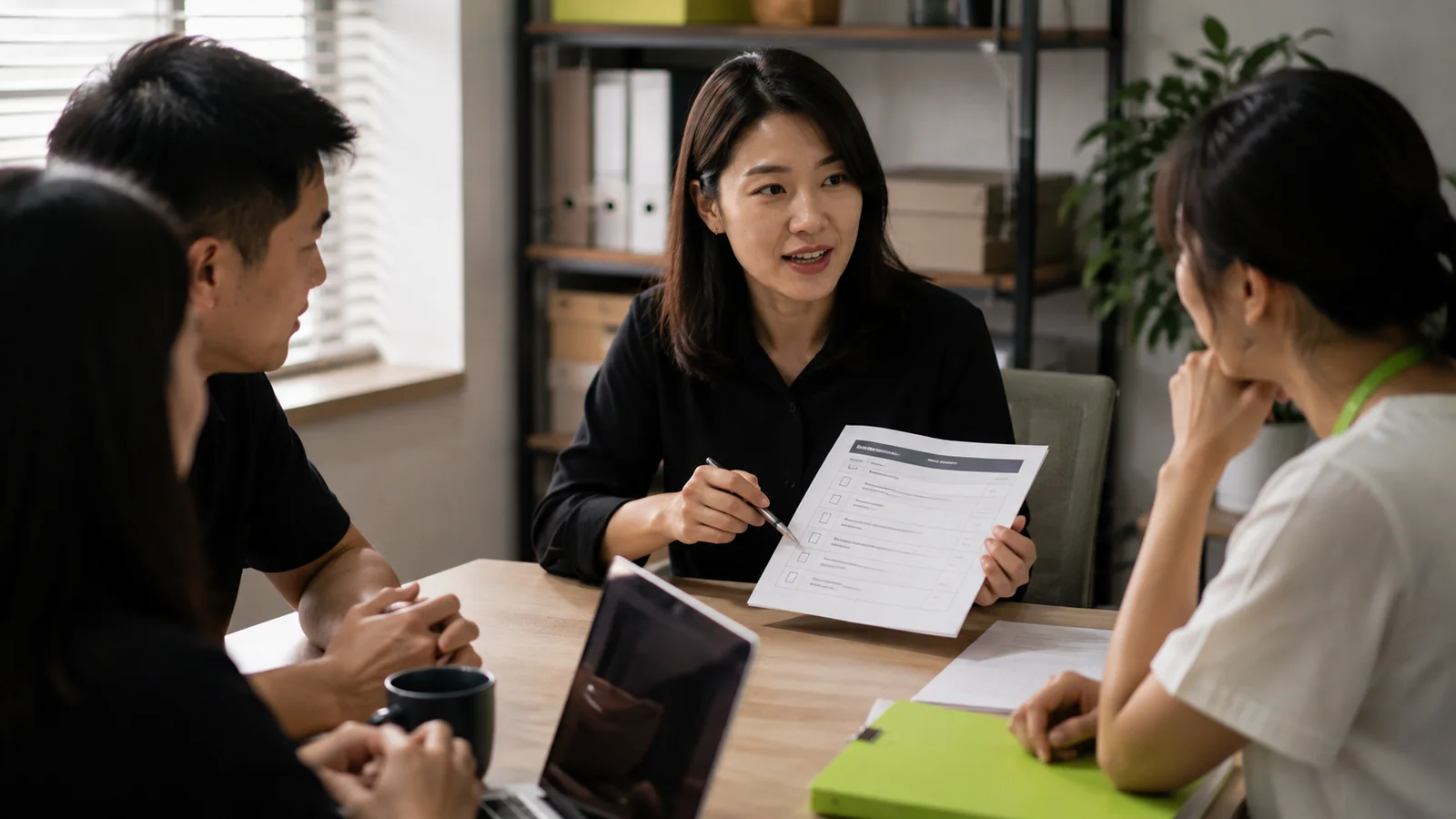 An SME team reviewing an incident reporting checklist
