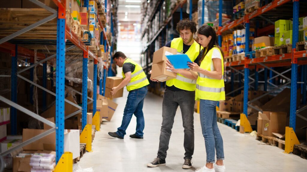 Warehouse safety inspection walkthrough supporting occupational health and safety program Singapore compliance monitoring