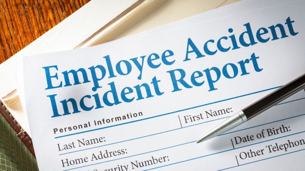 employee accident incident report form used for workplace safety reporting responsibilities singapore