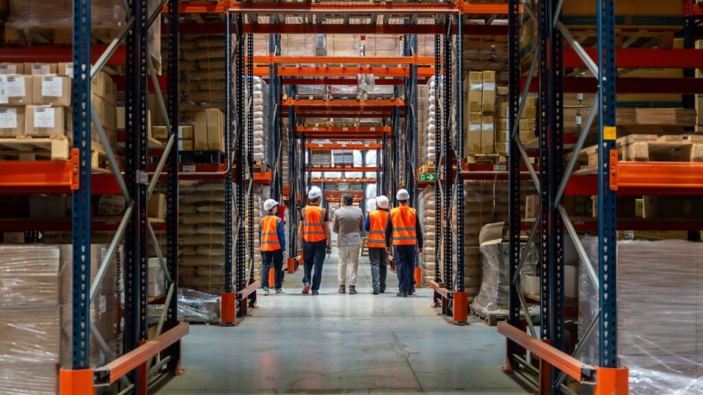 bizSAFE Level 3 audit team conducting workplace inspection in Singapore warehouse